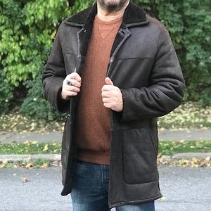 BURBERRY MENS SHEARLING JACKET 40